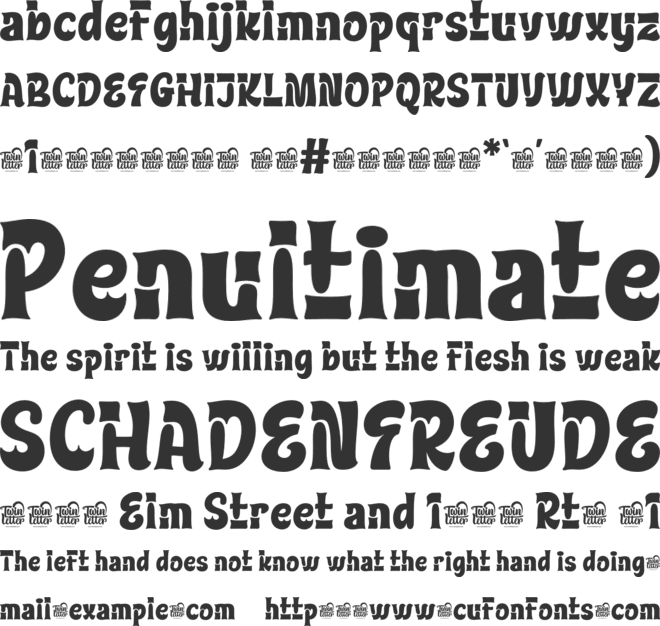 KLATCIR Trial font preview