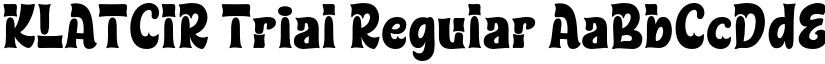 KLATCIR Trial Regular font