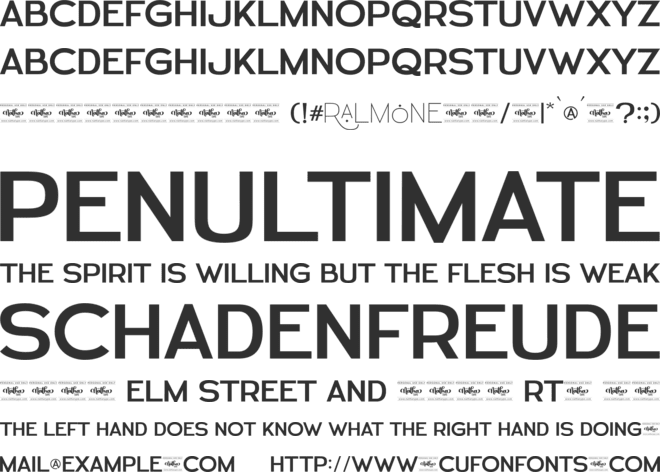Ralmone Personal Use font preview
