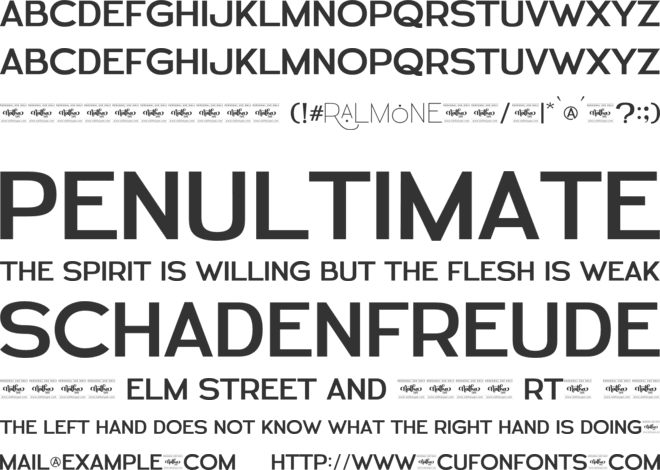 Ralmone Personal Use font preview