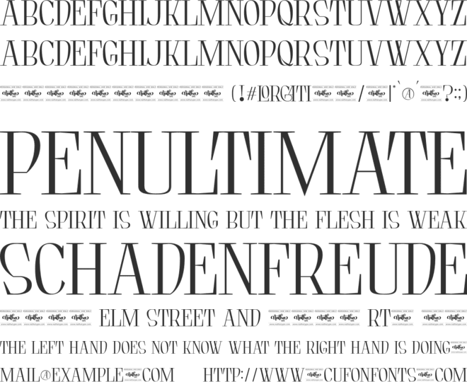 Lorcati Personal Use font preview