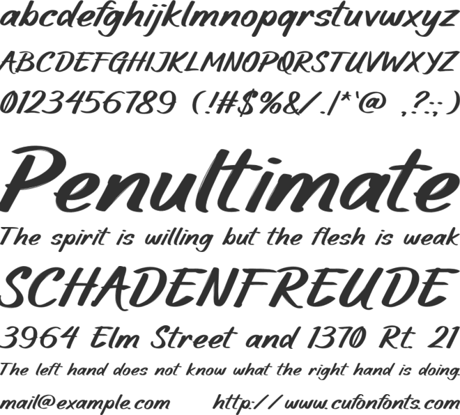 GRINDURO font preview