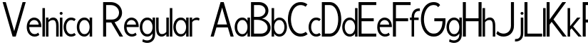Velnica Regular font