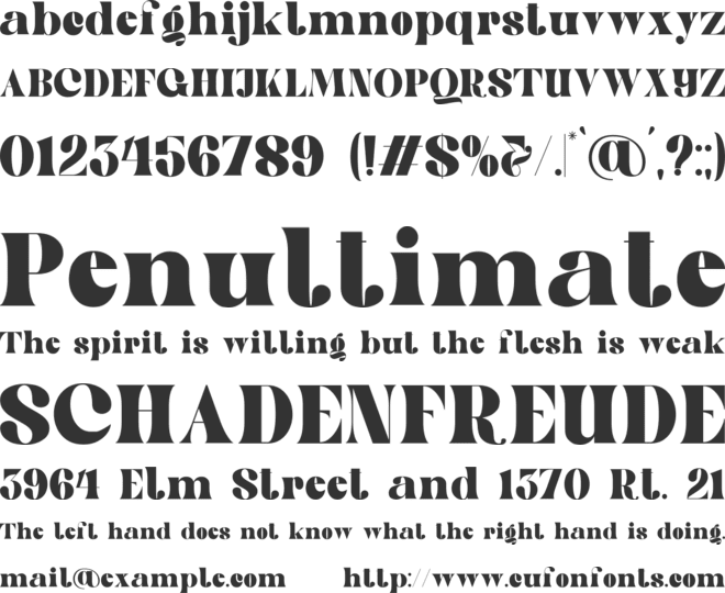 Goovy Modice Personal Use Only font preview