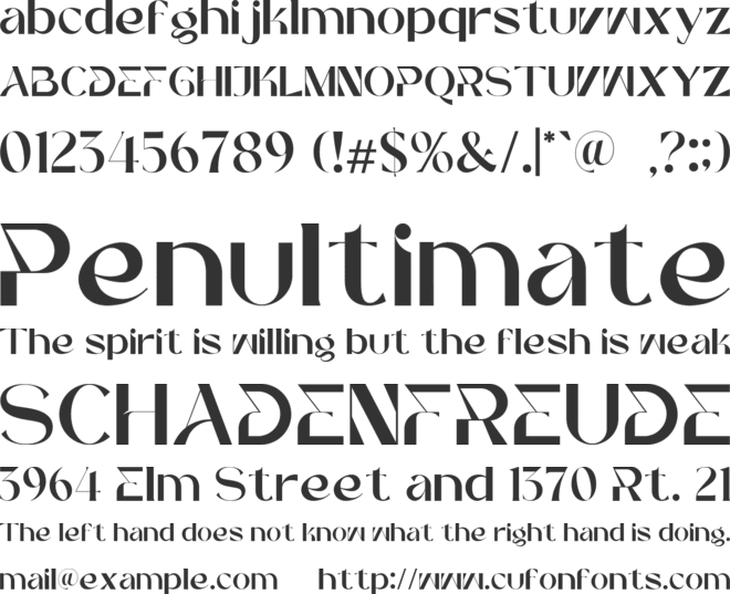 Sinosans font preview