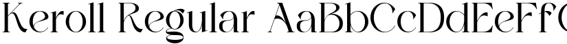 Keroll Regular font