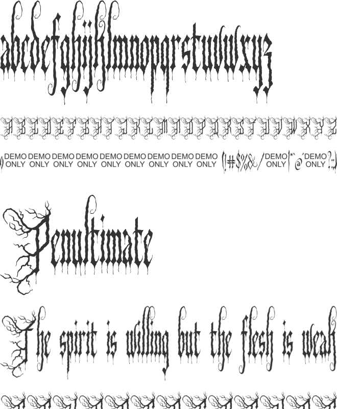 Snaokesur font preview