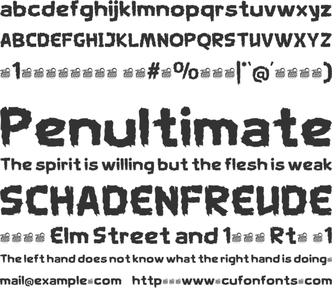 KLATHY Trial font preview