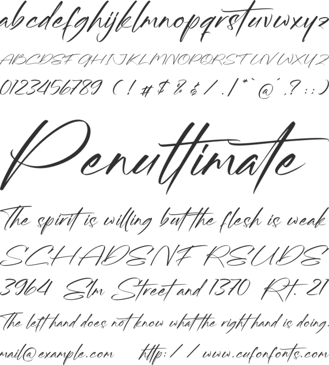 Golassity Foreston font preview
