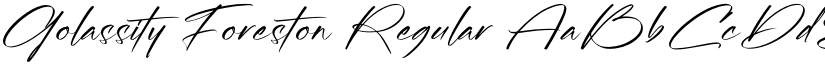 Golassity Foreston Regular font
