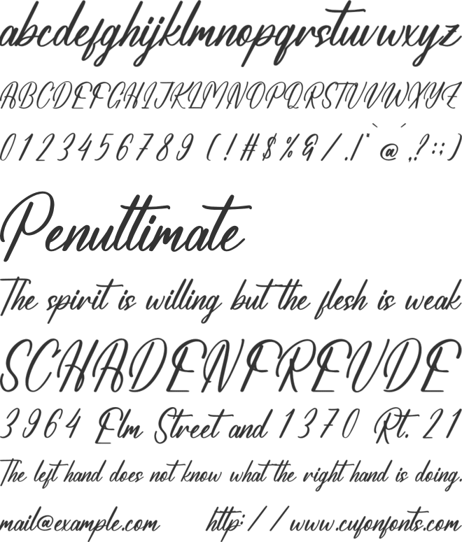 Amathery Bieckmon font preview