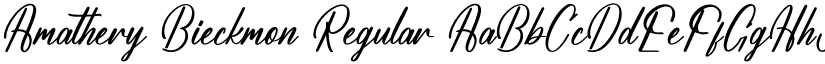 Amathery Bieckmon Regular font