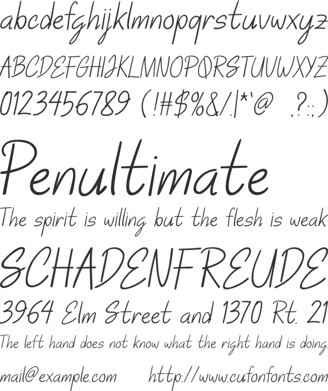Morning-Dew font preview