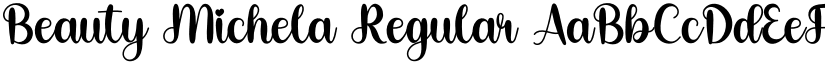 Beauty Michela Regular font