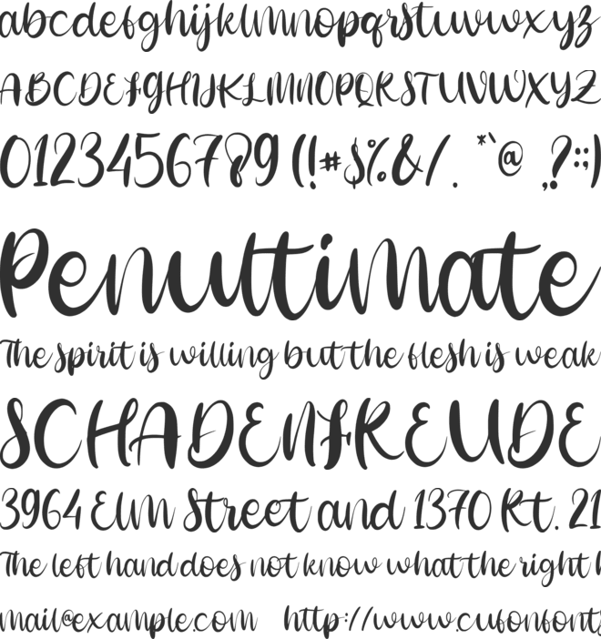 Easter Sunshine font preview
