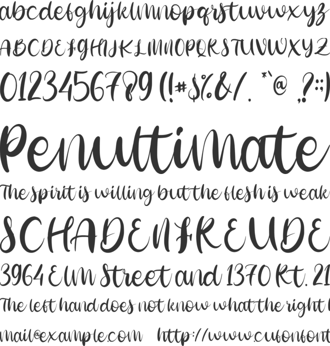 Easter Sunshine font preview