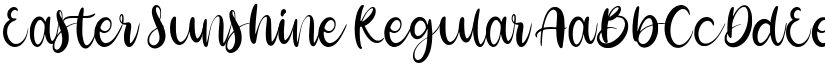 Easter Sunshine Regular font