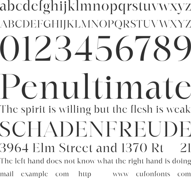 Deffinia - Trial font preview