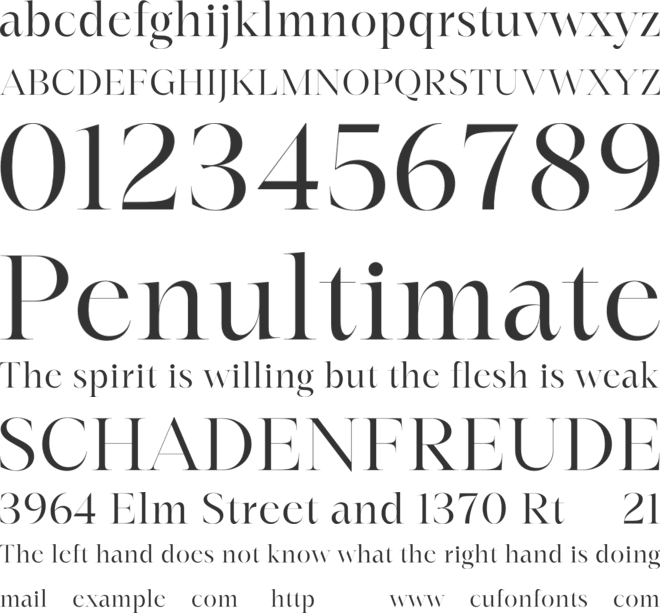Deffinia - Trial font preview