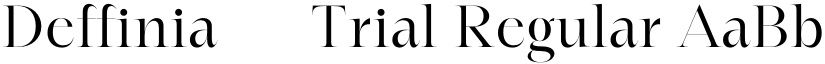 Deffinia - Trial Regular font