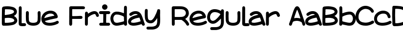 Blue Friday Regular font