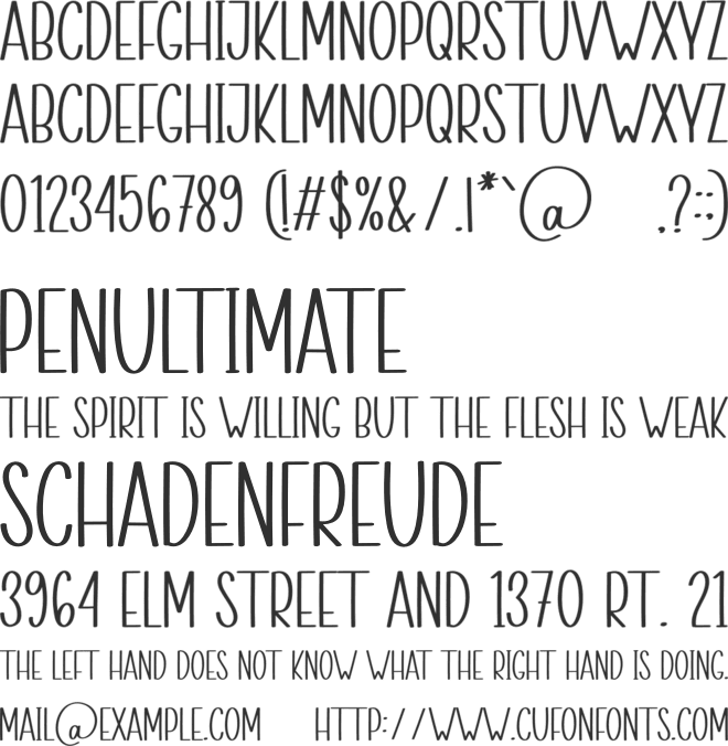 Valentine History font preview