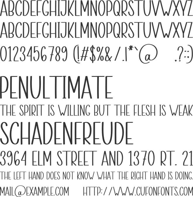 Valentine History font preview