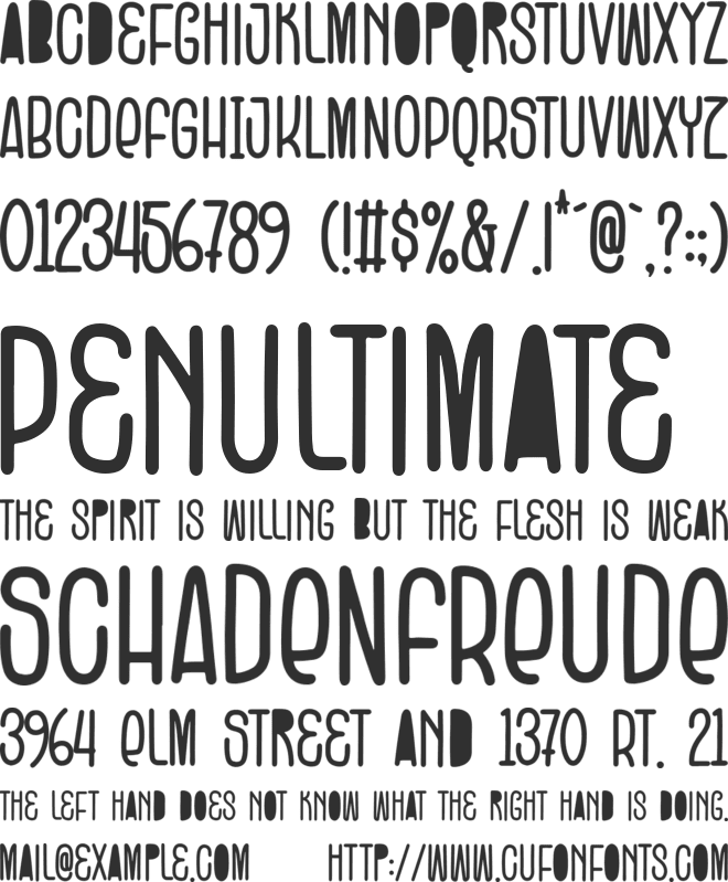 Foxy Glam font preview