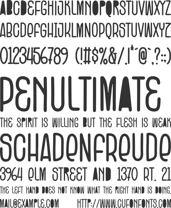 Foxy Glam font preview