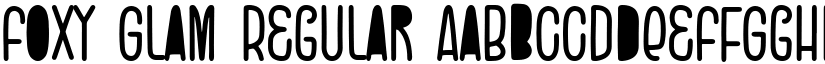 Foxy Glam Regular font
