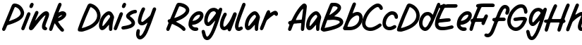 Pink Daisy Regular font