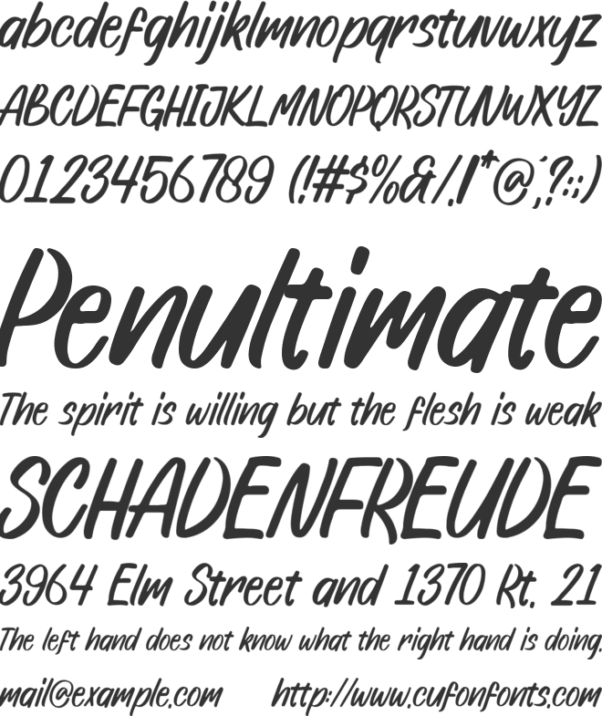 Peach Sunset font preview