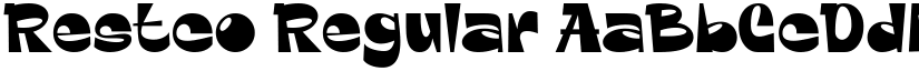 Restco Regular font