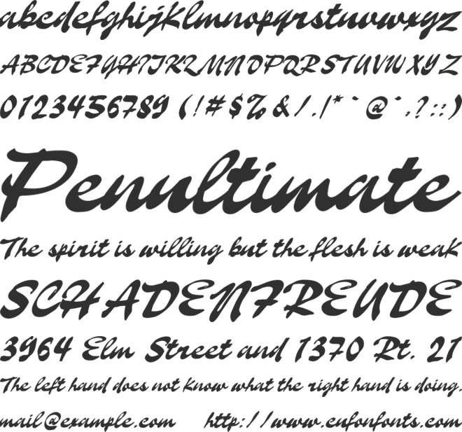 Cityland font preview