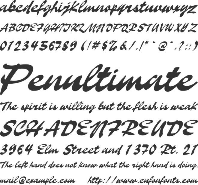 Cityland font preview