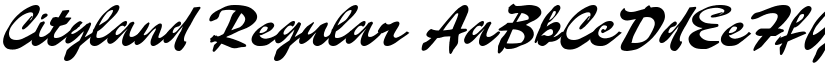 Cityland Regular font