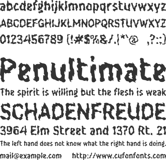 j Jare Gempa font preview