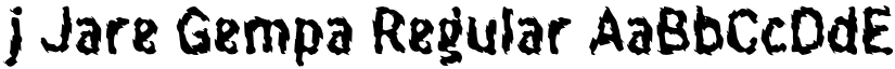 j Jare Gempa Regular font