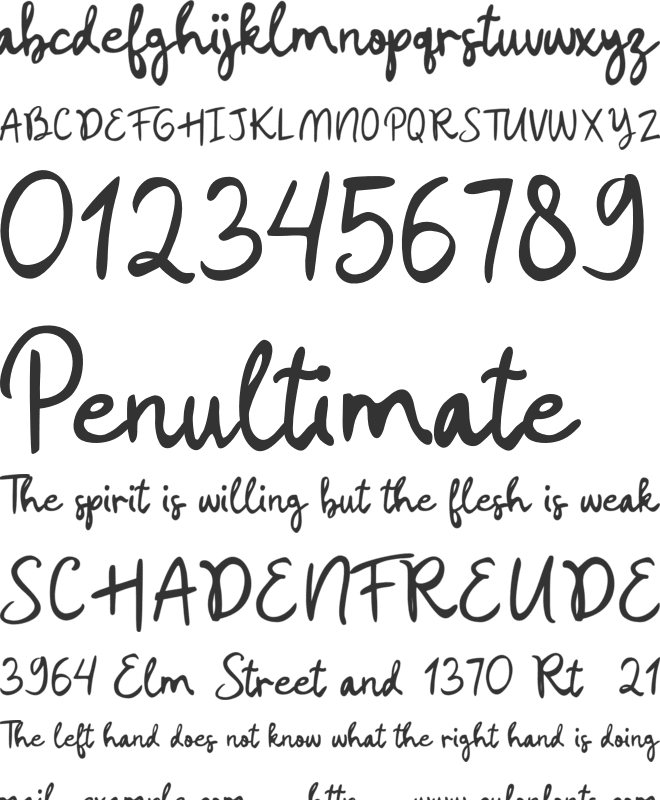 Pain de Campagne font preview