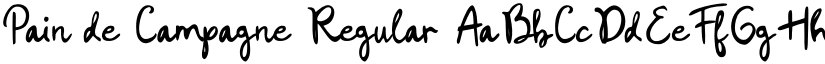 Pain de Campagne Regular font