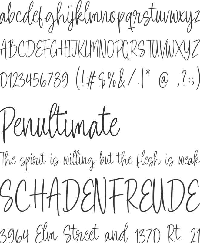 Original Custard font preview