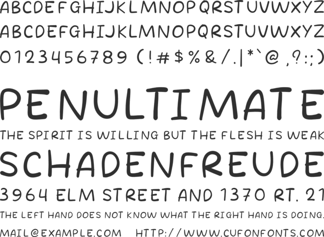 Lunch Fox font preview