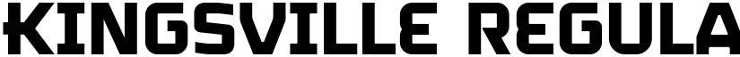 Kingsville Regular font