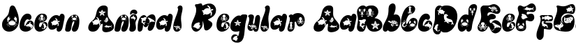Ocean Animal Regular font