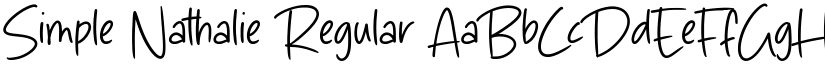 Simple Nathalie Regular font