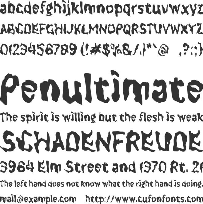 j Jomba font preview