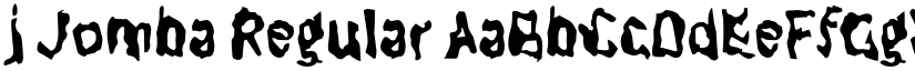 j Jomba Regular font