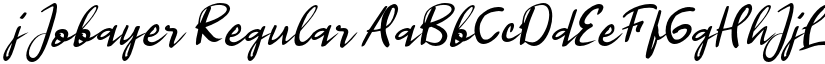 j Jobayer Regular font