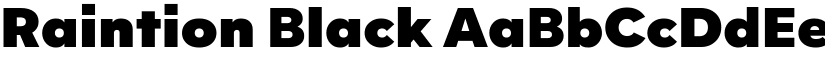 Raintion Black font