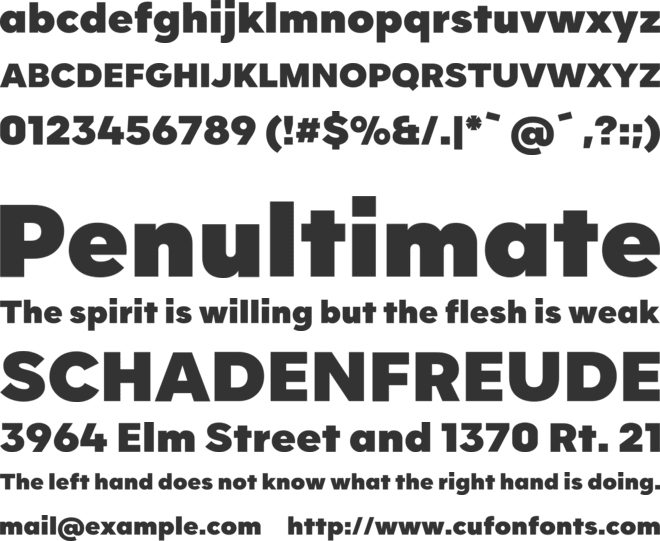 Raintion font preview